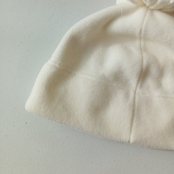OLD NAVY Fleece Beanie Ski Skull Cap Ivory One Size Knit Outdoor Fall Winter - Picture 2 of 10